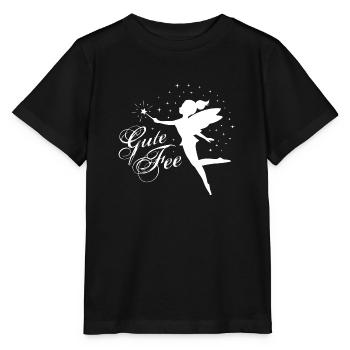 Zauberhaftes Shirt - die Gute Fee - Stanley/Stella Kinder T-Shirt MINI CREATOR  - Schwarz - Vorne - Mikhail (115cm)