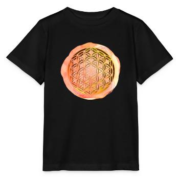 Lebensblume 3D - Stanley/Stella Kinder T-Shirt MINI CREATOR  - Schwarz - Vorne - Mikhail (115cm)