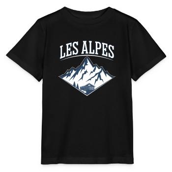 Les Alpes - T-shirt bio MINI CREATOR Stanley/Stella Enfant - noir - Devant - Mikhail (115cm)