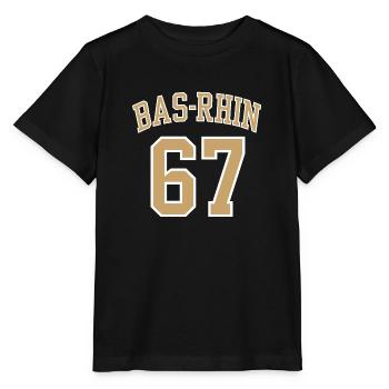Bas Rhin 67 - T-shirt bio MINI CREATOR Stanley/Stella Enfant - noir - Devant - Mikhail (115cm)