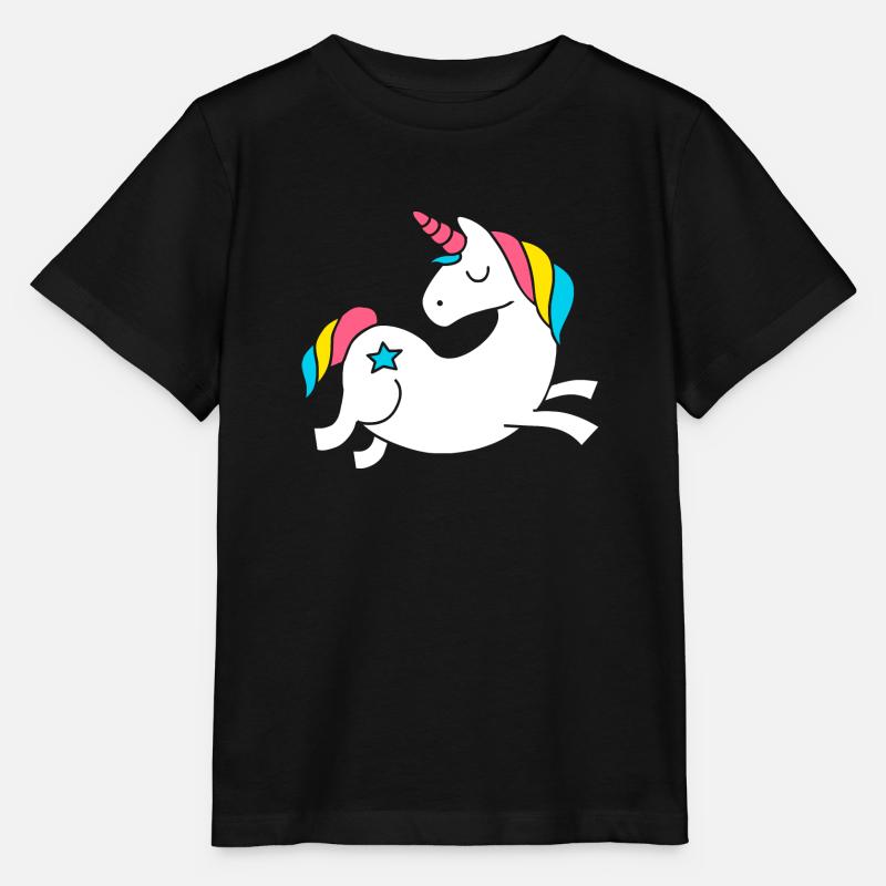 unicorn - Einhorn - Stanley/Stella Kinder T-Shirt MINI CREATOR  - Schwarz