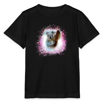 koala ,pink,graffiti,malerei,koalabär, brush - Stanley/Stella Kinder T-Shirt MINI CREATOR  - Schwarz - Vorne - Mikhail (115cm)