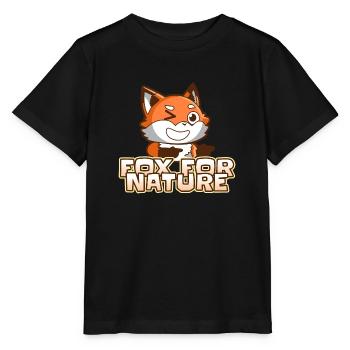 Fox for Nature ;) - Stanley/Stella Kinder T-Shirt MINI CREATOR  - Schwarz - Vorne - Mikhail (115cm)