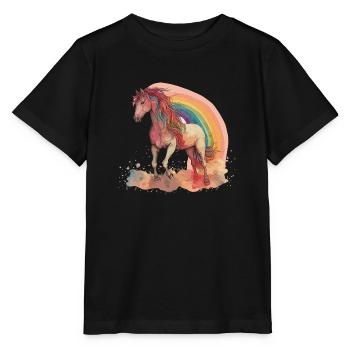 Fantastic Horse - Stanley/Stella MINI CREATOR Kids’ T-Shirt - black - Front - Mikhail (115cm)