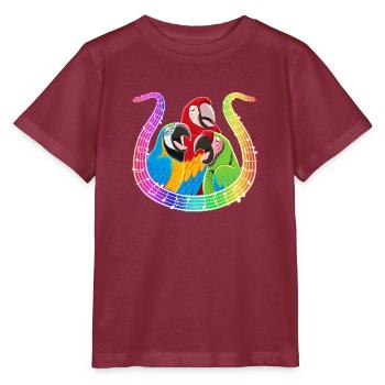 Lied der Aras 1 - Stanley/Stella Kinder T-Shirt MINI CREATOR  - Burgunderrot - Vorne - Kain (125cm)
