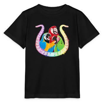 Das Lied der Aras 2 - Stanley/Stella Kinder T-Shirt MINI CREATOR  - Schwarz - Vorne - Mikhail (115cm)