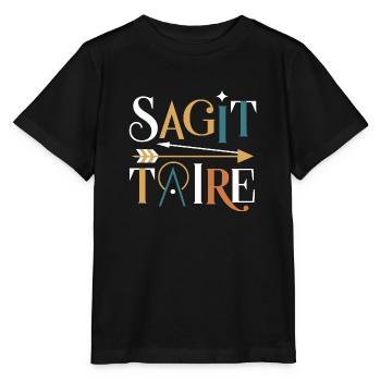 Sagittaire - T-shirt bio MINI CREATOR Stanley/Stella Enfant - noir - Devant - Mikhail (115cm)
