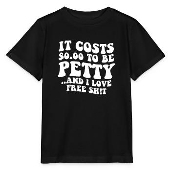 Il ne coûte rien d’être mesquin - T-shirt bio MINI CREATOR Stanley/Stella Enfant - noir - Devant - Mikhail (115cm)