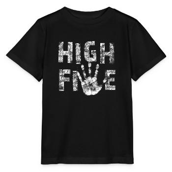 High Five - Stanley/Stella MINI CREATOR Kids’ T-Shirt - black - Front - Mikhail (115cm)