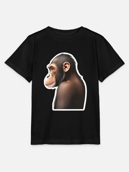 Schimpanse - Stanley/Stella Kinder T-Shirt MINI CREATOR - Schwarz