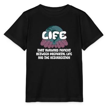 Vie Le moment embarrassant entre la vie - T-shirt bio MINI CREATOR Stanley/Stella Enfant - noir - Devant - Mikhail (115cm)