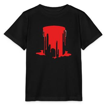 Offener Farbeimer - Stanley/Stella Kinder T-Shirt MINI CREATOR  - Schwarz - Vorne - Mikhail (115cm)