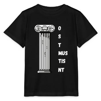 Professeur de latin Sort Latin Enseignement Latin - T-shirt bio MINI CREATOR Stanley/Stella Enfant - noir - Devant - Mikhail (115cm)