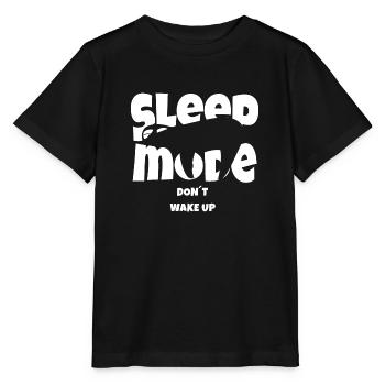 Drôle de sloth design mode veille - T-shirt bio MINI CREATOR Stanley/Stella Enfant - noir - Devant - Mikhail (115cm)