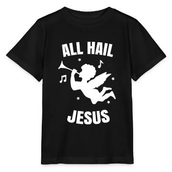All hail jesus. Cherub angel - Stanley/Stella MINI CREATOR Kids’ T-Shirt - black - Front - Mikhail (115cm)