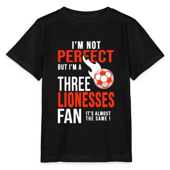 Frauenfußball Three Lionesses Fan - Stanley/Stella Kinder T-Shirt MINI CREATOR  - Schwarz - Vorne - Mikhail (115cm)
