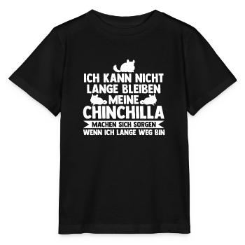 Meine Chinchilla machen sich sorgen - Stanley/Stella Kinder T-Shirt MINI CREATOR  - Schwarz - Vorne - Mikhail (115cm)
