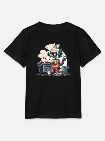 Robo Chef - Stanley/Stella Kinder T-Shirt MINI CREATOR - Schwarz