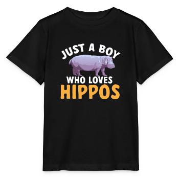 Hippopotame Hippopotame - T-shirt bio MINI CREATOR Stanley/Stella Enfant - noir - Devant - Mikhail (115cm)