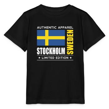 Stockholm - Stanley/Stella Kinder T-Shirt MINI CREATOR  - Schwarz - Vorne - Mikhail (115cm)