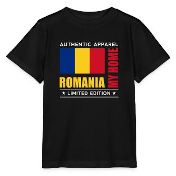 Romania - Stanley/Stella MINI CREATOR Kids’ T-Shirt - black - Front - Mikhail (115cm)