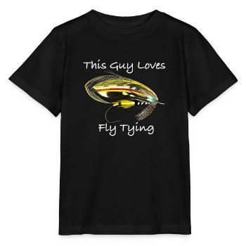This Guy Loves Fly Tying Jock Scott - Stanley/Stella MINI CREATOR Kids’ T-Shirt - black - Front - Mikhail (115cm)