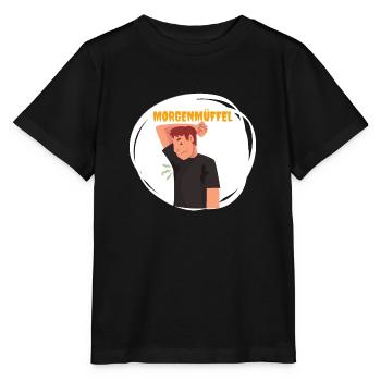 Morgenmüffel - Stanley/Stella Kinder T-Shirt MINI CREATOR  - Schwarz - Vorne - Mikhail (115cm)