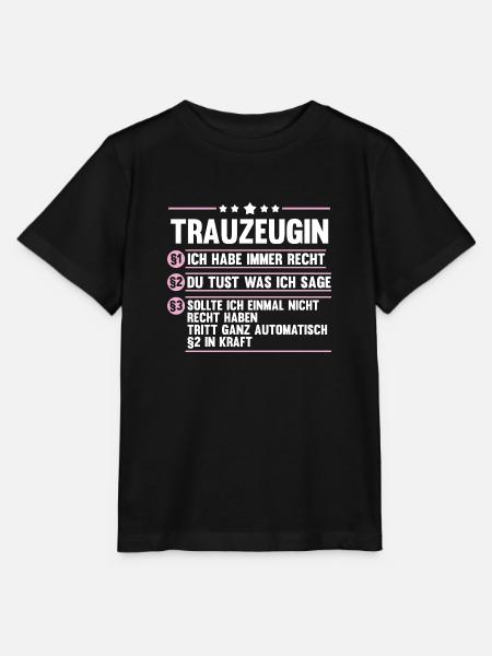 Hochzeit Junggesellenabschied Trauzeugin - Stanley/Stella Kinder T-Shirt MINI CREATOR - Schwarz