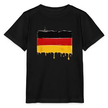 DRAPEAU DE L’ALLEMAGNE DRAPEAU ALLEMAND - T-shirt bio MINI CREATOR Stanley/Stella Enfant - noir - Devant - Mikhail (115cm)