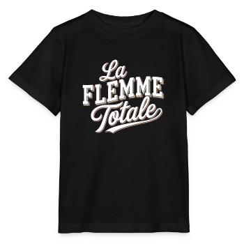 La flemme totale - T-shirt bio MINI CREATOR Stanley/Stella Enfant - noir - Devant - Mikhail (115cm)