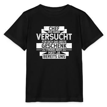 Bester Chef Der Welt Arbeitgeber Arbeit Geschenk C - Stanley/Stella Kinder T-Shirt MINI CREATOR  - Schwarz - Vorne - Mikhail (115cm)