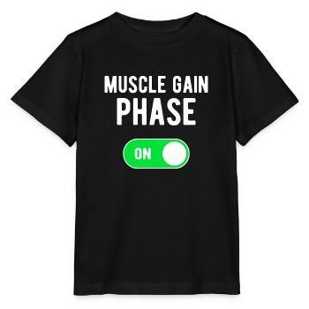Phase de gain musculaire ON Entraînement de poids de musculation - T-shirt bio MINI CREATOR Stanley/Stella Enfant - noir - Devant - Mikhail (115cm)