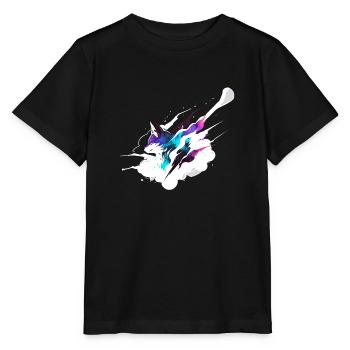Cosmic Fox - Stanley/Stella MINI CREATOR Kids’ T-Shirt - black - Front - Mikhail (115cm)