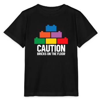 Brick Builder Toys Blocks Clamping Blocks Bricks - Stanley/Stella MINI CREATOR Kids’ T-Shirt - black - Front - Mikhail (115cm)