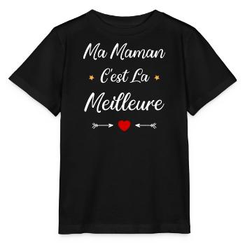 Ma maman c'est la meilleure - T-shirt bio MINI CREATOR Stanley/Stella Enfant - noir - Devant - Mikhail (115cm)