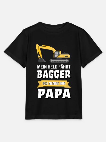 Bagger Baggerfahrer Bauarbeiter Papa Geschenk - Stanley/Stella Kinder T-Shirt MINI CREATOR - Schwarz