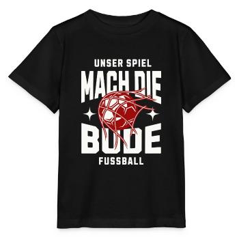TOOOOOR! Bude...rot weiß - Stanley/Stella Kinder T-Shirt MINI CREATOR  - Schwarz - Vorne - Mikhail (115cm)