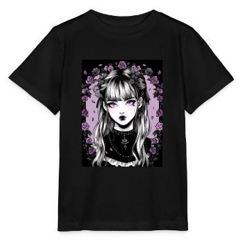 Anime, Mädchen, Geschenk - Stanley/Stella Kinder T-Shirt MINI CREATOR  - Schwarz - Vorne - Mikhail (115cm)