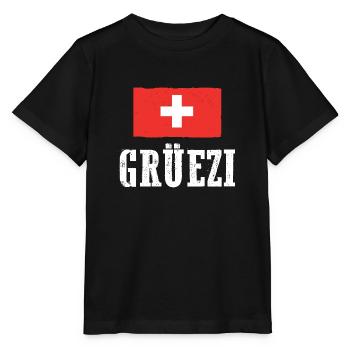 Suisse Suisse - T-shirt bio MINI CREATOR Stanley/Stella Enfant - noir - Devant - Mikhail (115cm)