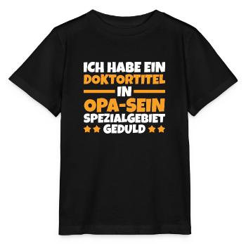 Grandfather Great-grandpa Great-grandfather Grandpa - Stanley/Stella MINI CREATOR Kids’ T-Shirt - black - Front - Mikhail (115cm)