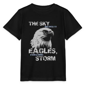 Adler Sprueche Geschenk Shirt - Stanley/Stella Kinder T-Shirt MINI CREATOR  - Schwarz - Vorne - Mikhail (115cm)