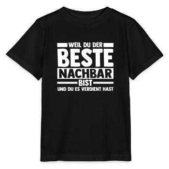 Neighborhood Best Neighbor - Stanley/Stella MINI CREATOR Kids’ T-Shirt - black - Front - Mikhail (115cm)