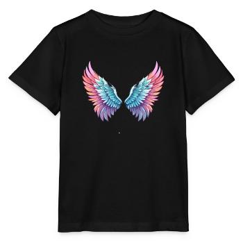 angelwings,engelsflügel,graffiti,malerei,bunt - Stanley/Stella Kinder T-Shirt MINI CREATOR  - Schwarz - Vorne - Mikhail (115cm)