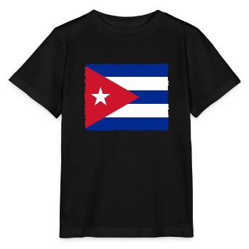 Kuba Flagge Karibik Urlaub Cuba Reise Havanna - Stanley/Stella Kinder T-Shirt MINI CREATOR  - Schwarz - Vorne - Mikhail (115cm)