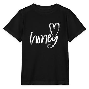I love you - Stanley/Stella Kinder T-Shirt MINI CREATOR  - Schwarz - Vorne - Mikhail (115cm)