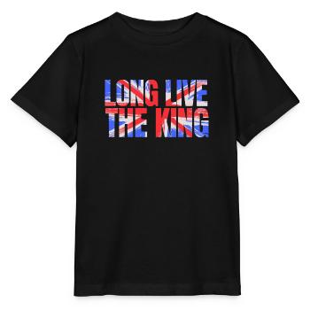 Couronnement du roi britannique Charles Angleterre Drapeau - T-shirt bio MINI CREATOR Stanley/Stella Enfant - noir - Devant - Mikhail (115cm)
