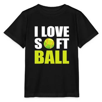 Softball Joueurs de softball - T-shirt bio MINI CREATOR Stanley/Stella Enfant - noir - Devant - Mikhail (115cm)