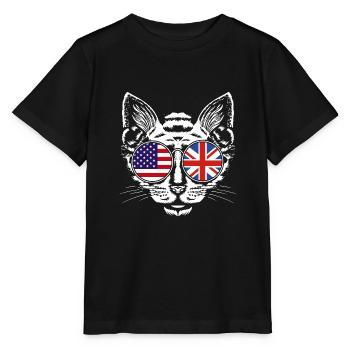 Angleterre Anglais - T-shirt bio MINI CREATOR Stanley/Stella Enfant - noir - Devant - Mikhail (115cm)
