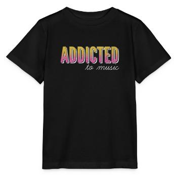 Addicted to music / addicted to music - Stanley/Stella MINI CREATOR Kids’ T-Shirt - black - Front - Mikhail (115cm)