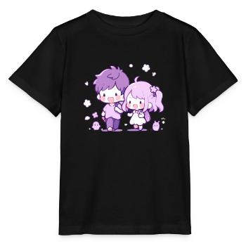 Amour fraternel - Design sincère pour la famille - T-shirt bio MINI CREATOR Stanley/Stella Enfant - noir - Devant - Mikhail (115cm)